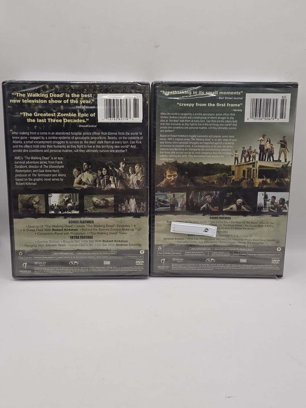 New- The Walking Dead Seasons 1, 2 Dvds Zombies - Picture 2 of 3